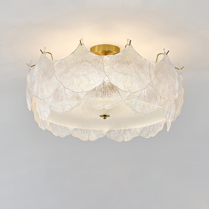 Lampa sufitowa w kształcie klastru liści klonowych