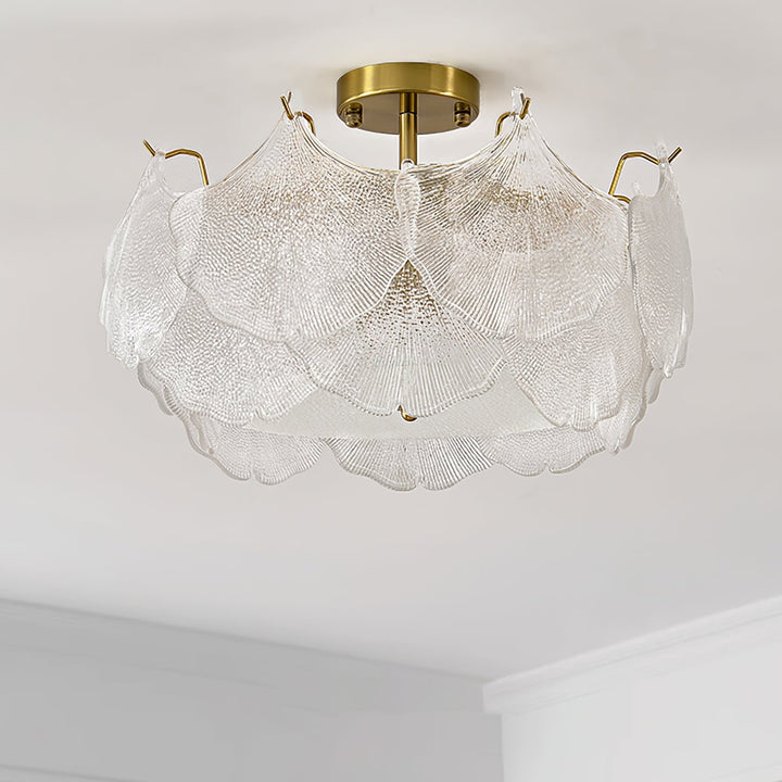 Lampa sufitowa w kształcie klastru liści klonowych