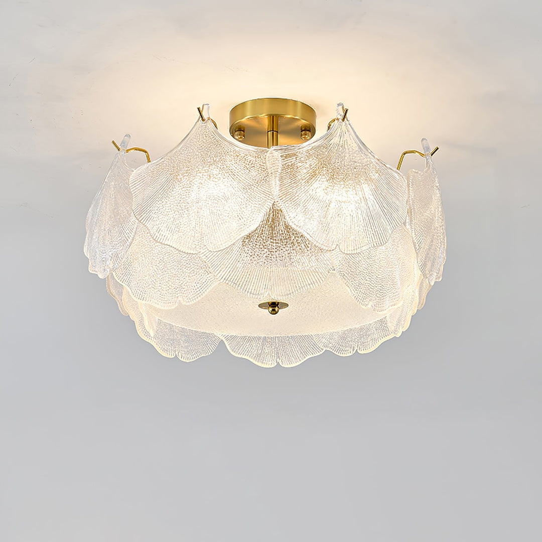 Lampa sufitowa w kształcie klastru liści klonowych