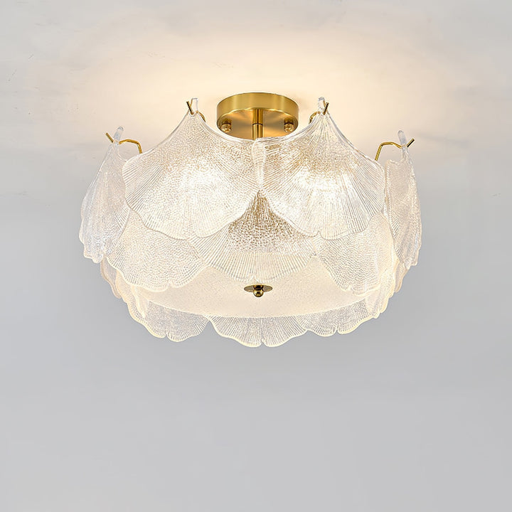 Lampa sufitowa w kształcie klastru liści klonowych