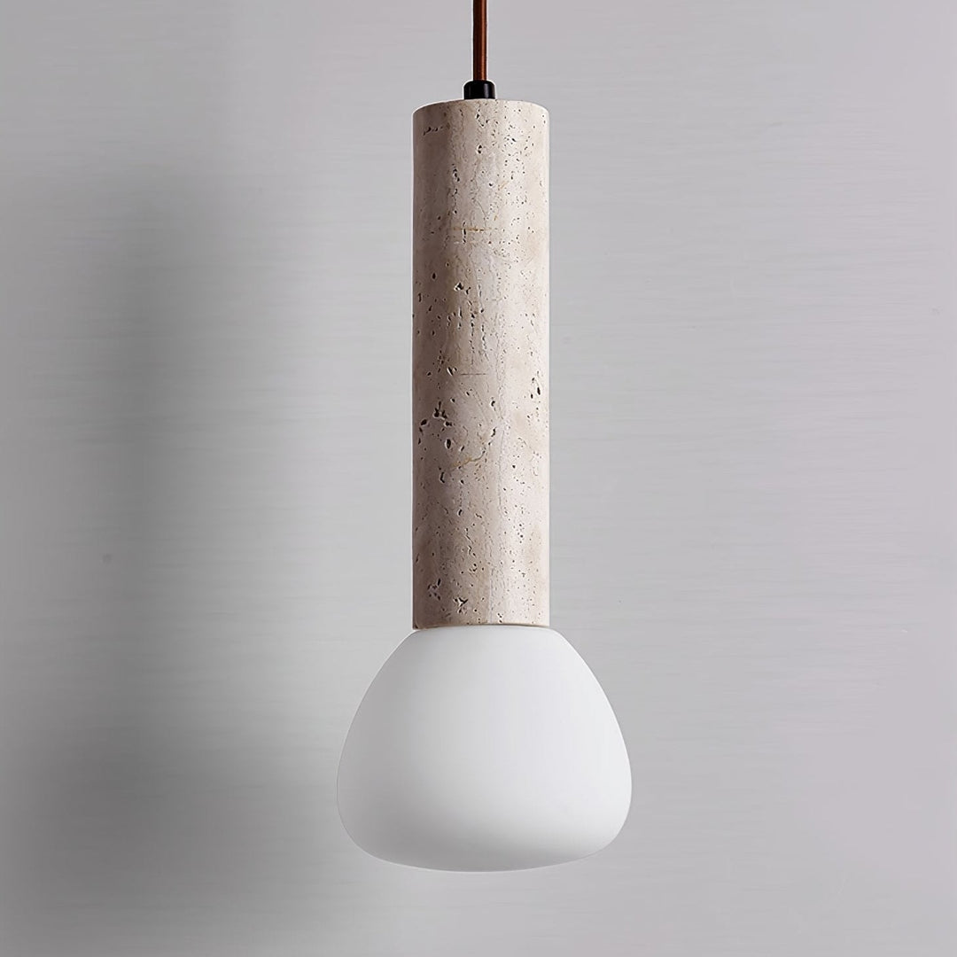 Lampa Wisząca z Travertynu Matchstick