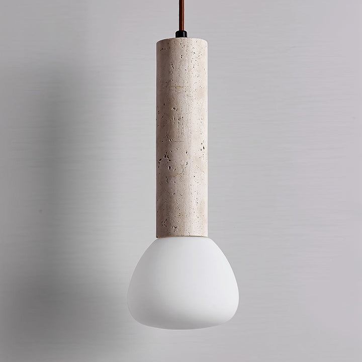 Lampa Wisząca z Travertynu Matchstick
