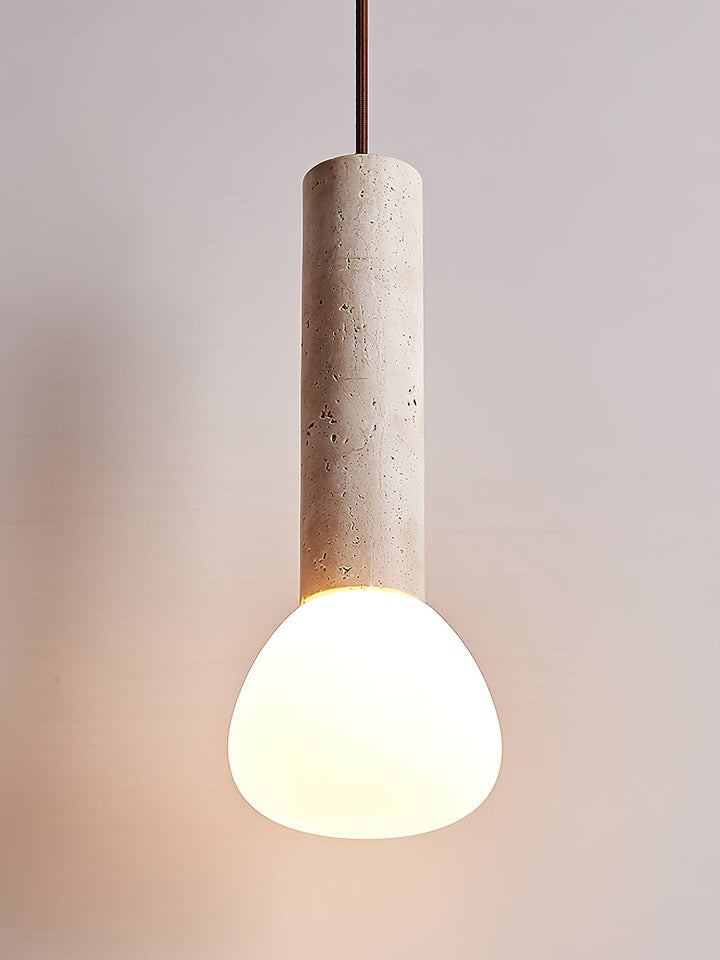 Lampa Wisząca z Travertynu Matchstick