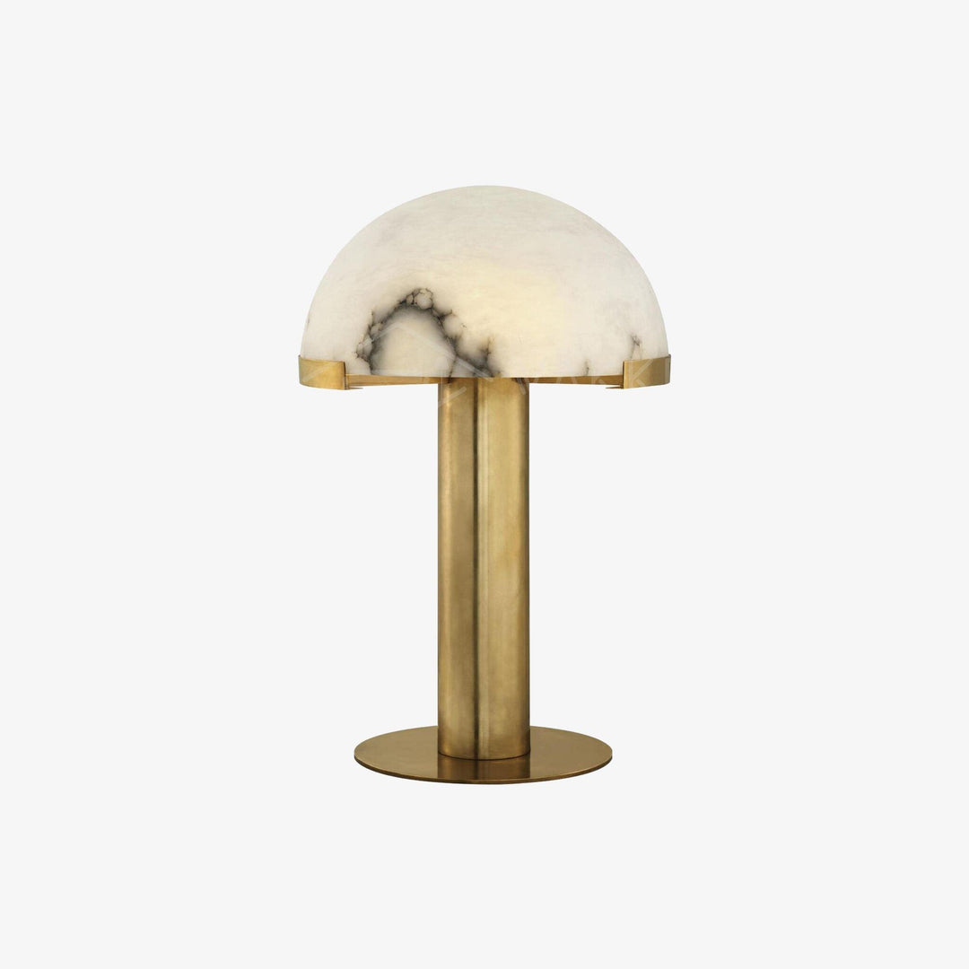 Elegancka Lampa Stołowa Alabastrowa