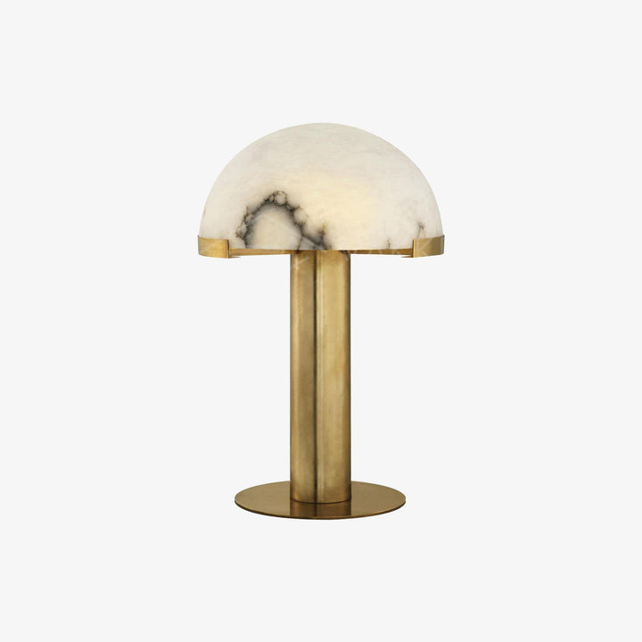 Elegancka Lampa Stołowa Alabastrowa