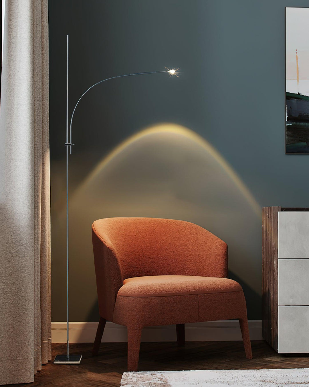 Lampa Podłogowa z Metalowym Korpusem