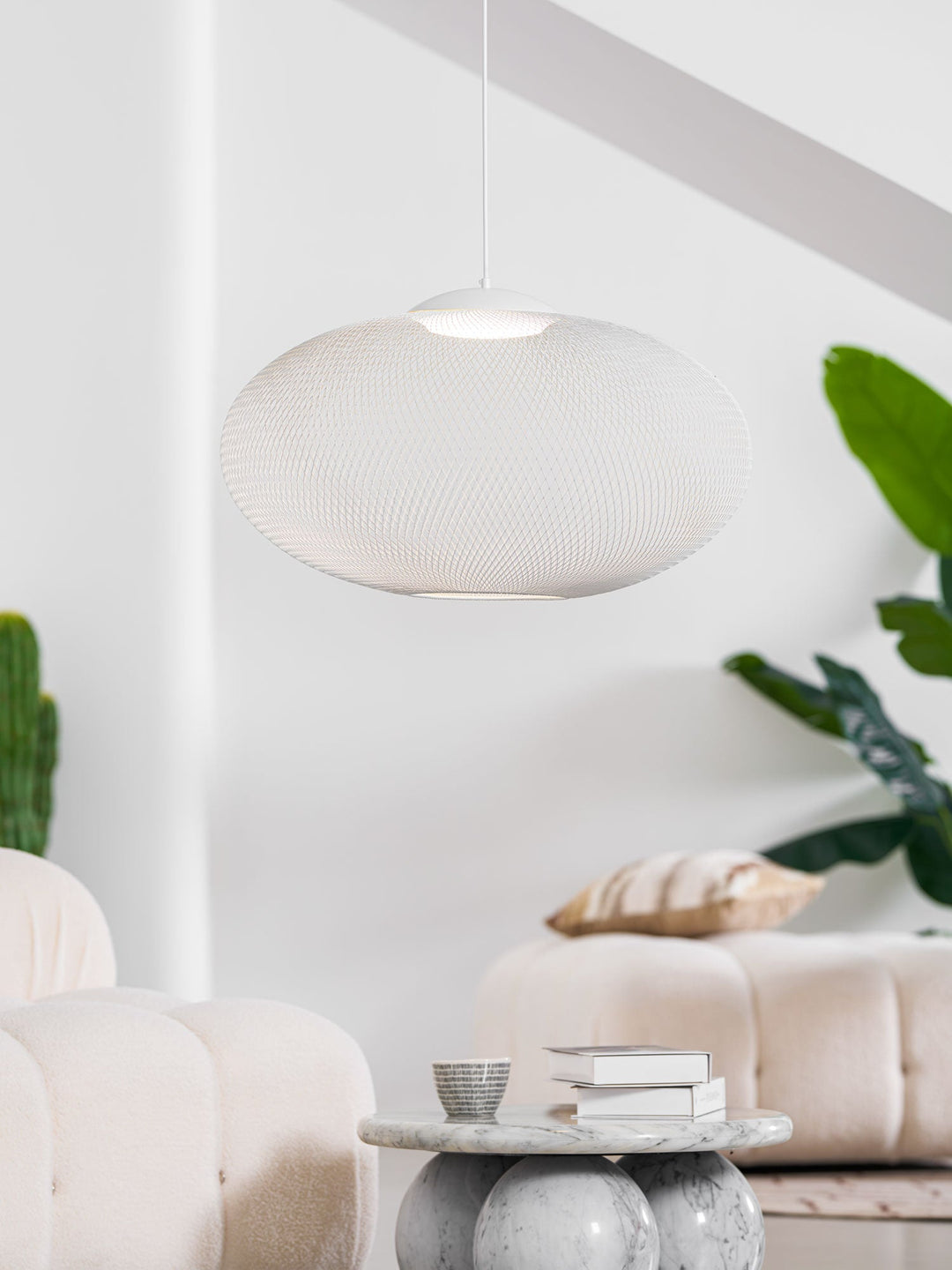 Metalowa Lampa Wisząca z Siatki