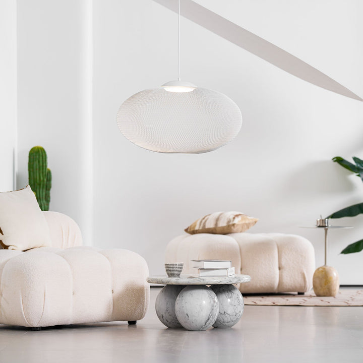 Metalowa Lampa Wisząca z Siatki