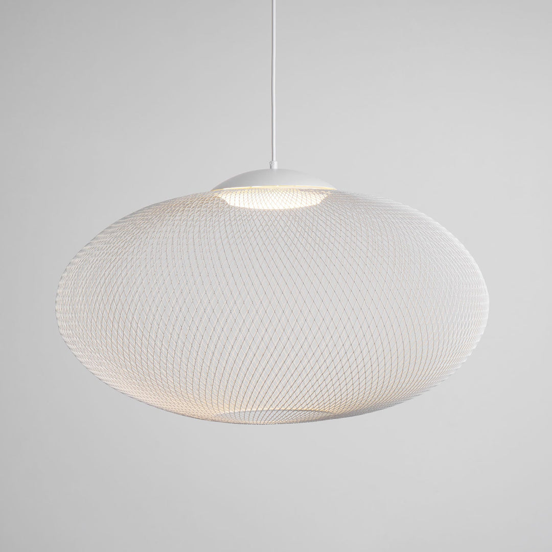 Metalowa Lampa Wisząca z Siatki