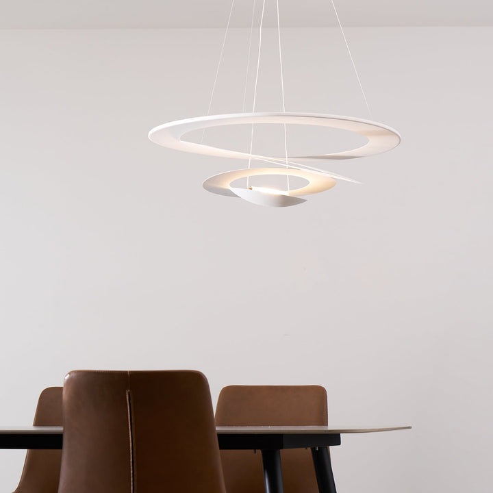 Biała Lampa Wisząca Spirala