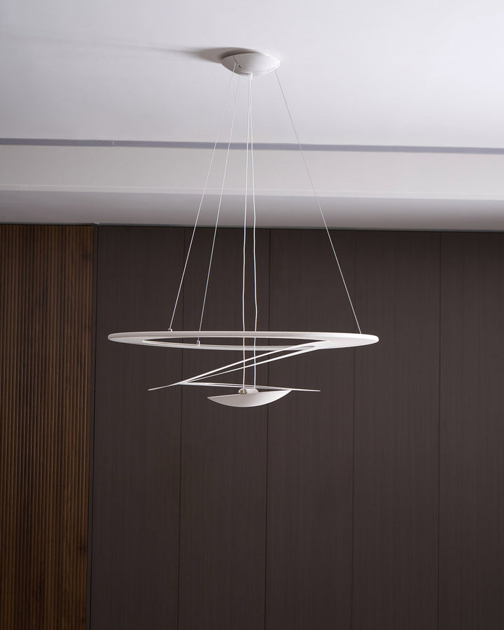 Biała Lampa Wisząca Spirala