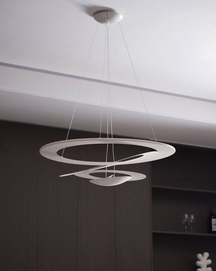 Biała Lampa Wisząca Spirala