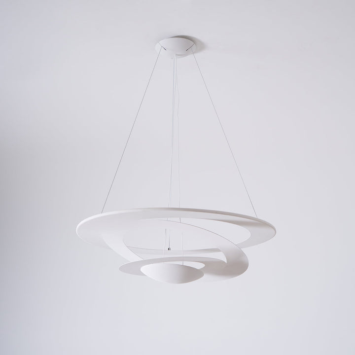 Biała Lampa Wisząca Spirala