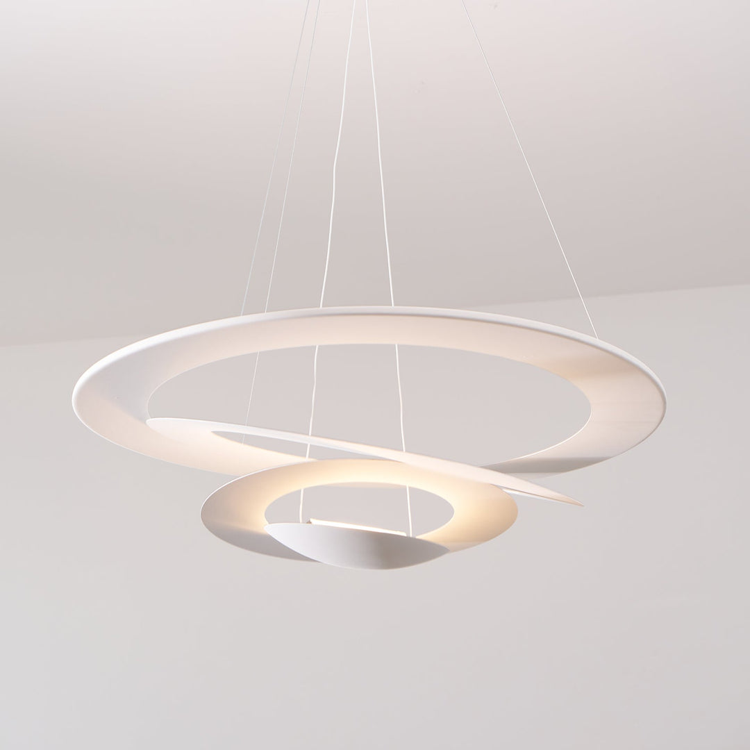 Biała Lampa Wisząca Spirala
