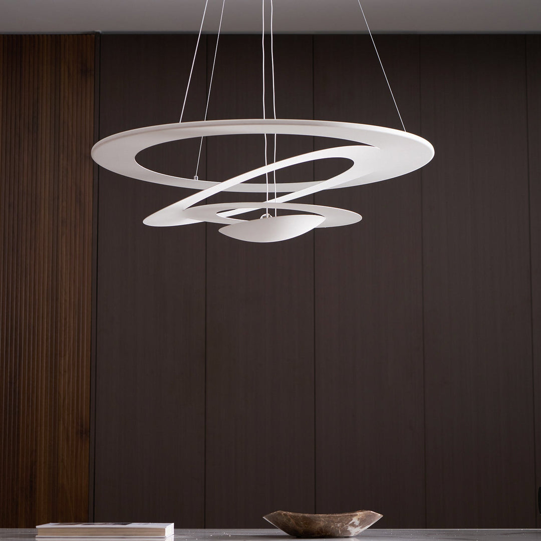 Biała Lampa Wisząca Spirala