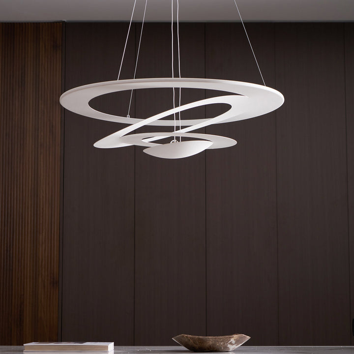 Biała Lampa Wisząca Spirala