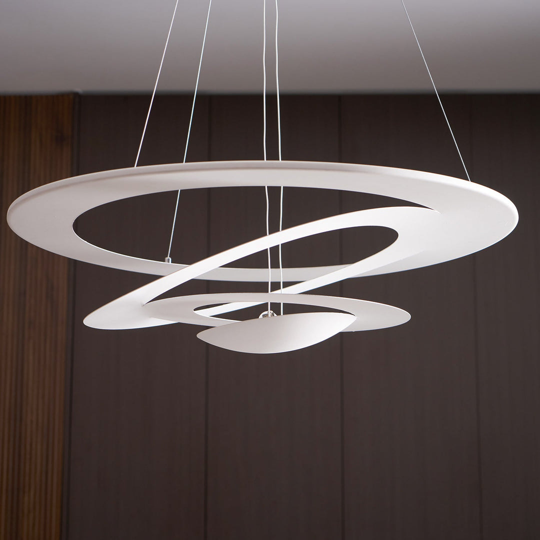 Biała Lampa Wisząca Spirala