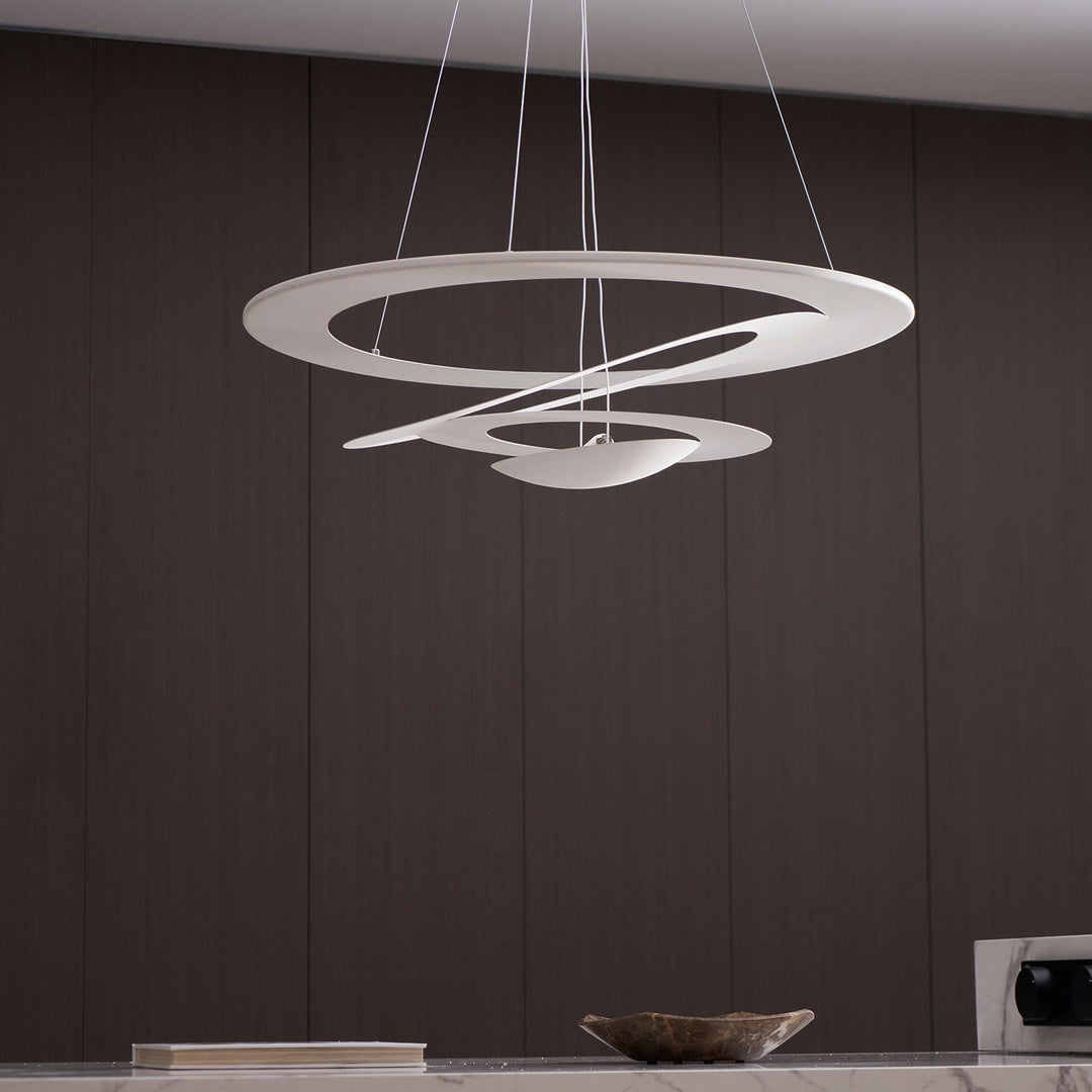Biała Lampa Wisząca Spirala