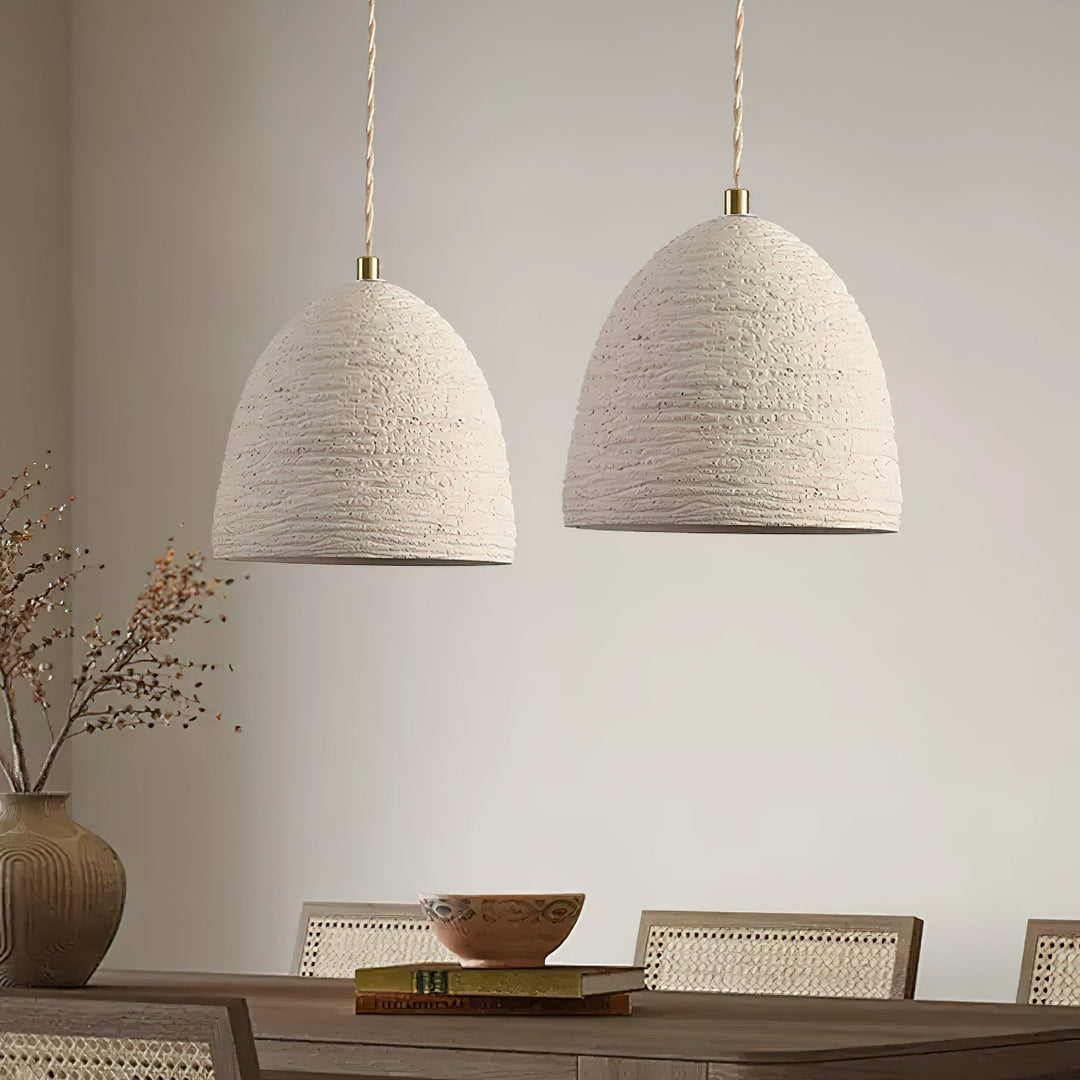Lampa wisząca z mikrocementu