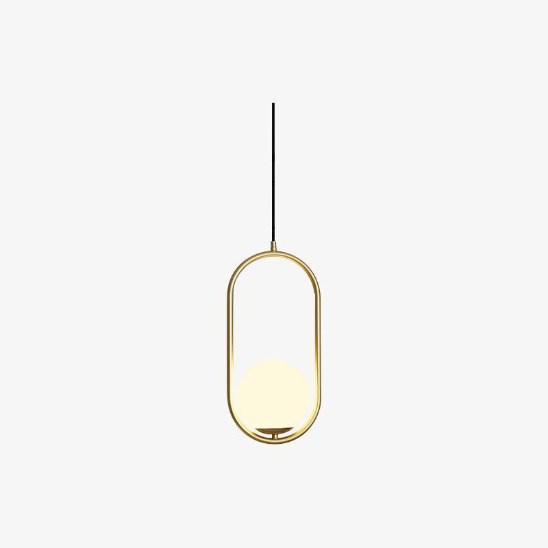 Mosiężna lampa wisząca Loop