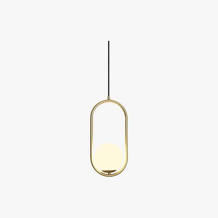 Mosiężna lampa wisząca Loop