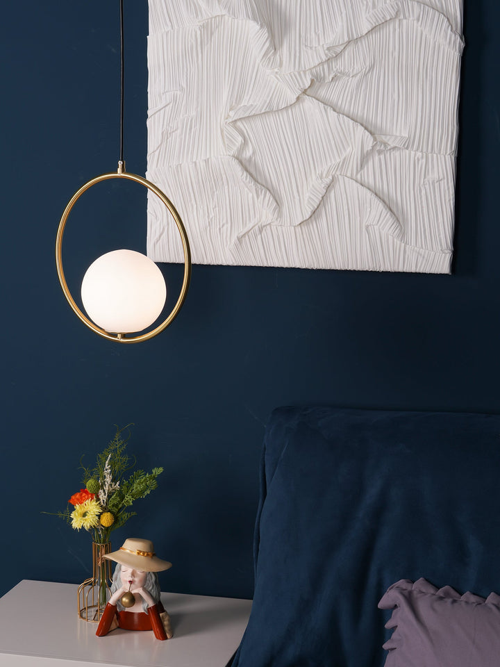 Mosiężna lampa wisząca Loop