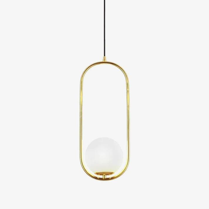 Mosiężna lampa wisząca Loop