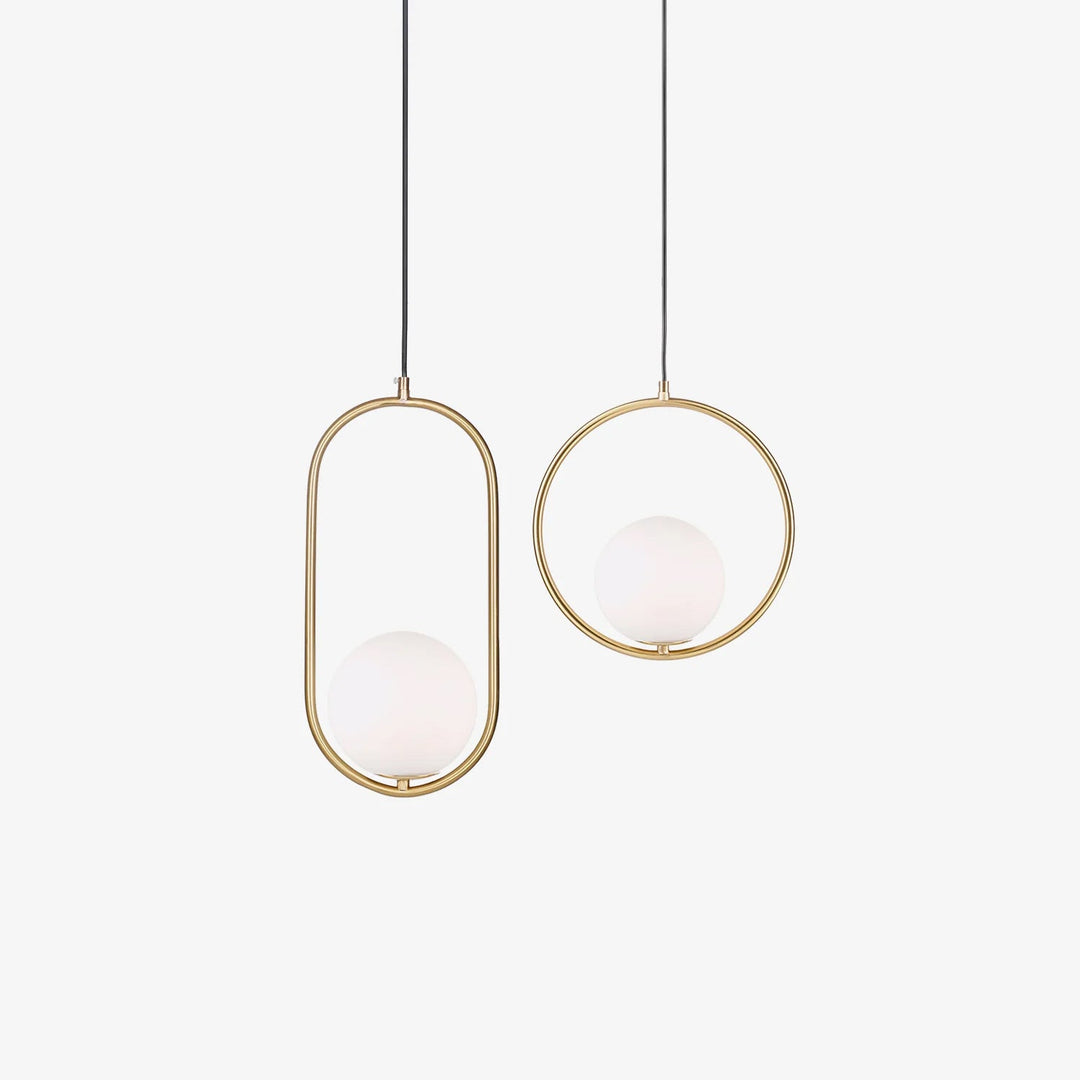Mosiężna lampa wisząca Loop