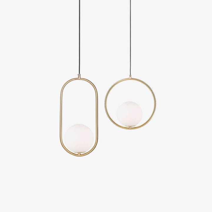 Mosiężna lampa wisząca Loop