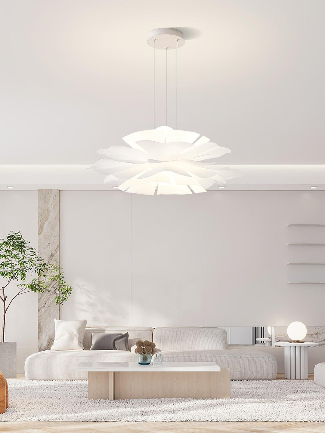 Lampa Wisząca w Kształcie Kwiatu Lotosu