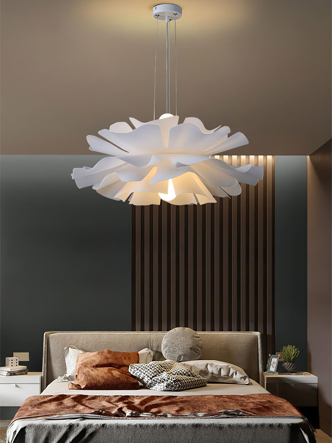 Lampa Wisząca w Kształcie Kwiatu Lotosu
