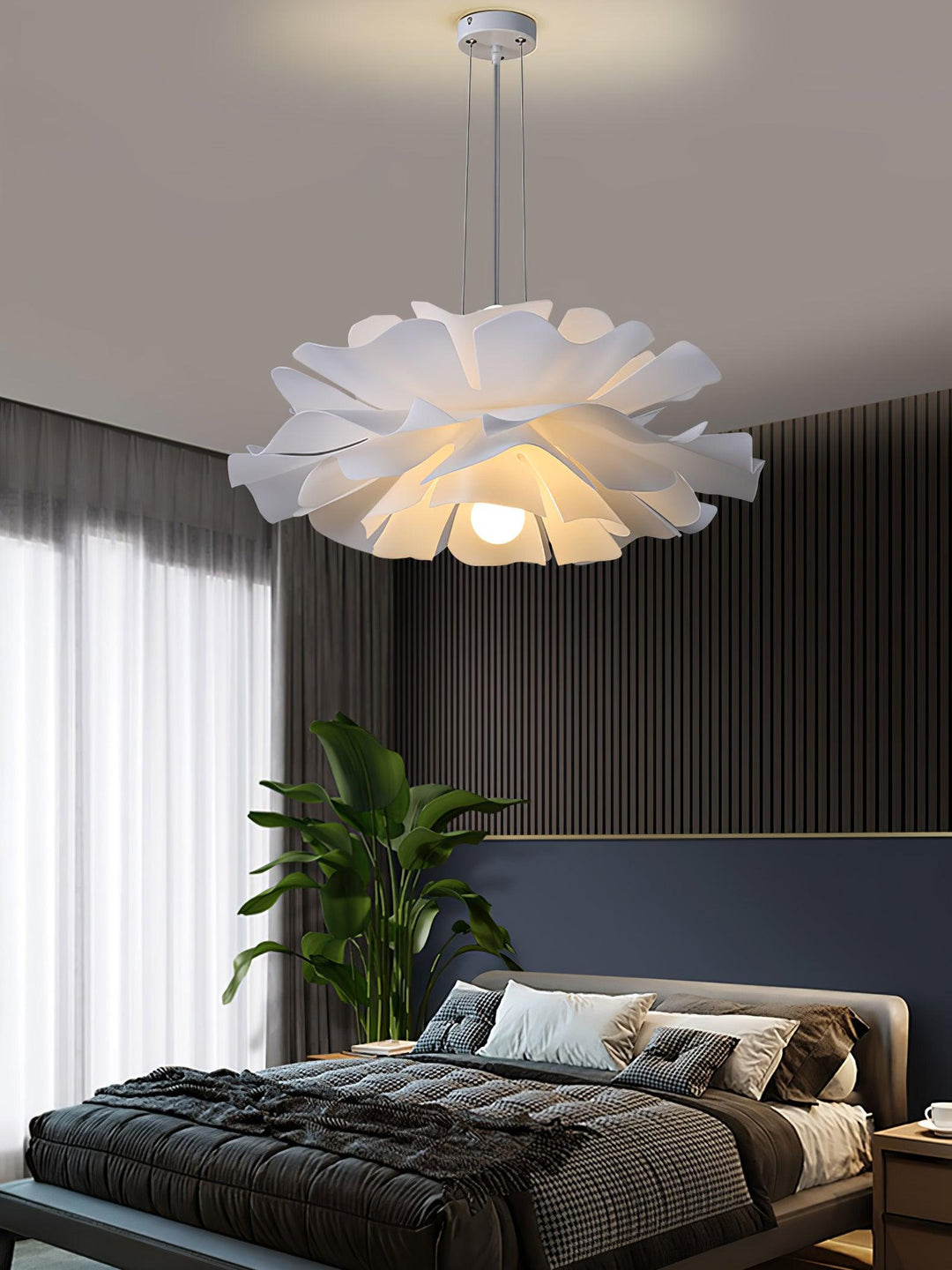 Lampa Wisząca w Kształcie Kwiatu Lotosu