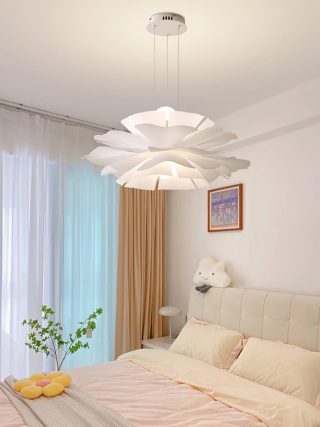 Lampa Wisząca w Kształcie Kwiatu Lotosu
