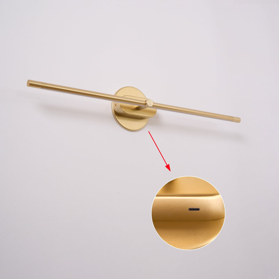 Minimalistyczna Liniowa Lampa Ścienna na Akumulator