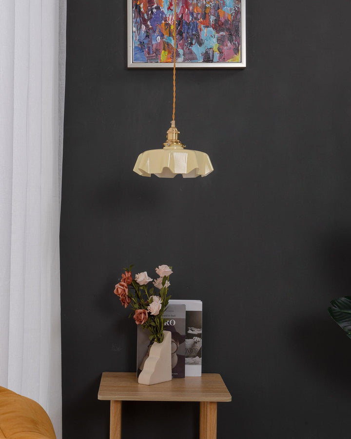 Francuska Lampa Wisząca Kwiatowa
