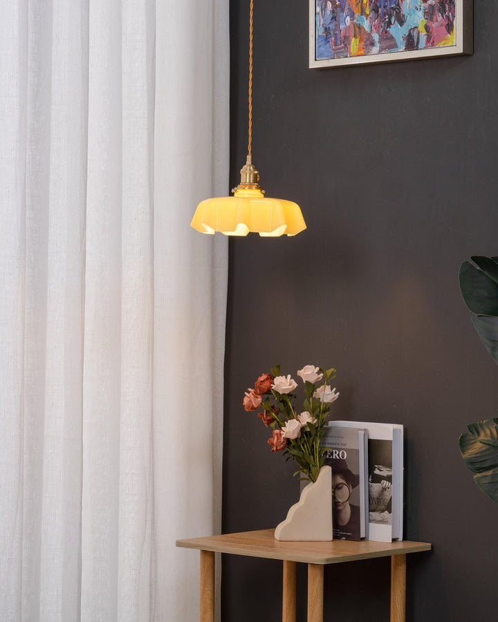 Francuska Lampa Wisząca Kwiatowa