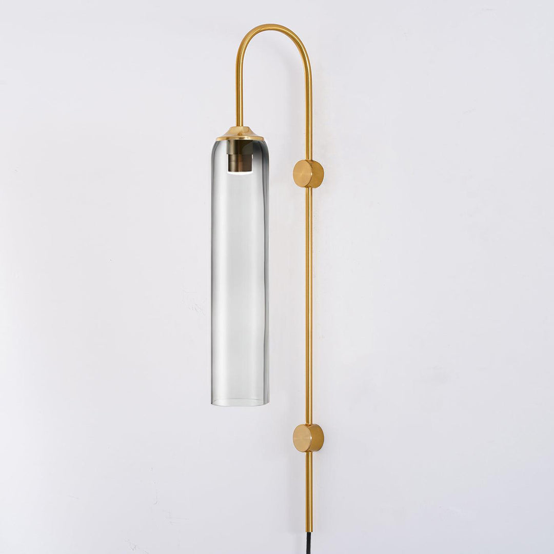 Nowoczesna Szklana Lampa Ścienna z wtyczką