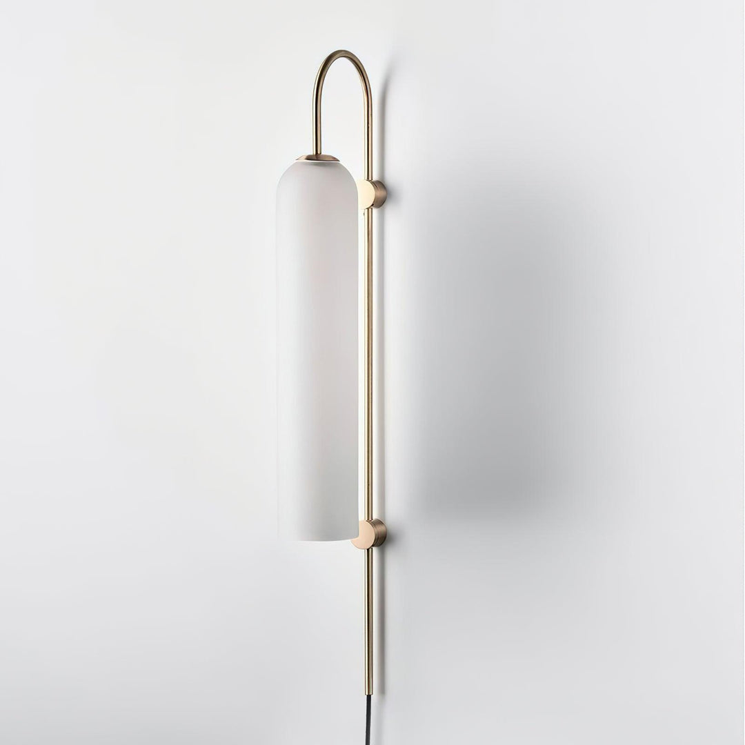 Nowoczesna Szklana Lampa Ścienna z wtyczką