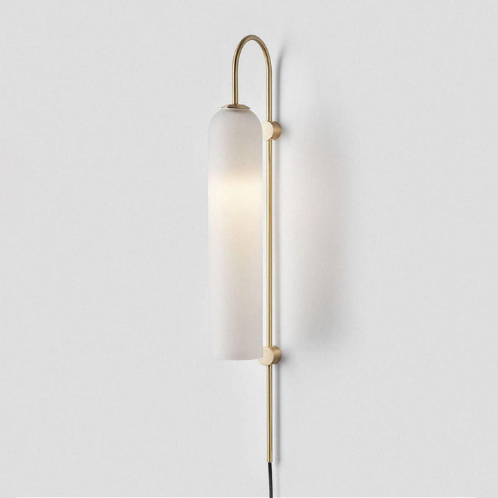 Nowoczesna Szklana Lampa Ścienna z wtyczką