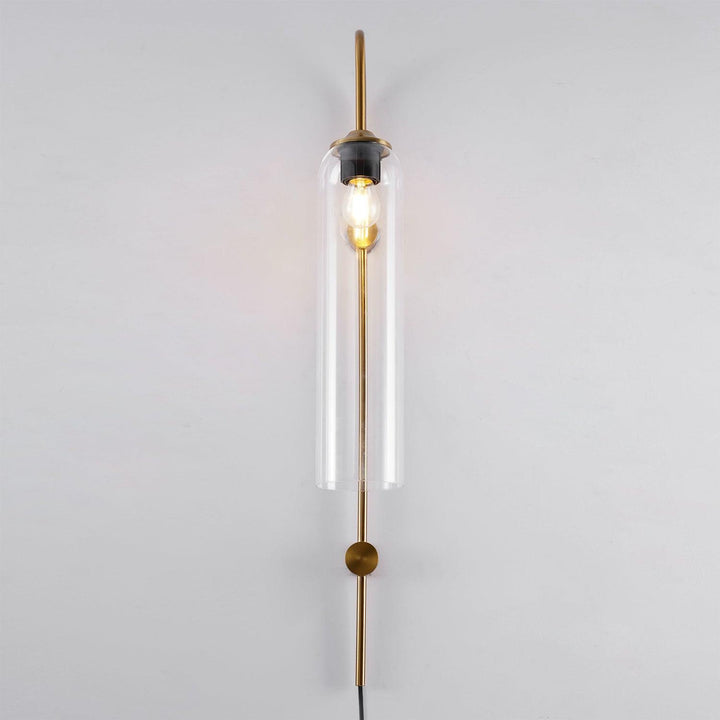 Nowoczesna Szklana Lampa Ścienna z wtyczką