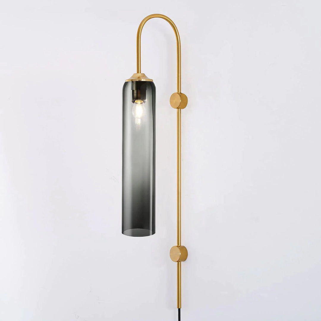 Nowoczesna Szklana Lampa Ścienna z wtyczką