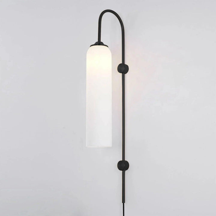 Nowoczesna Szklana Lampa Ścienna z wtyczką