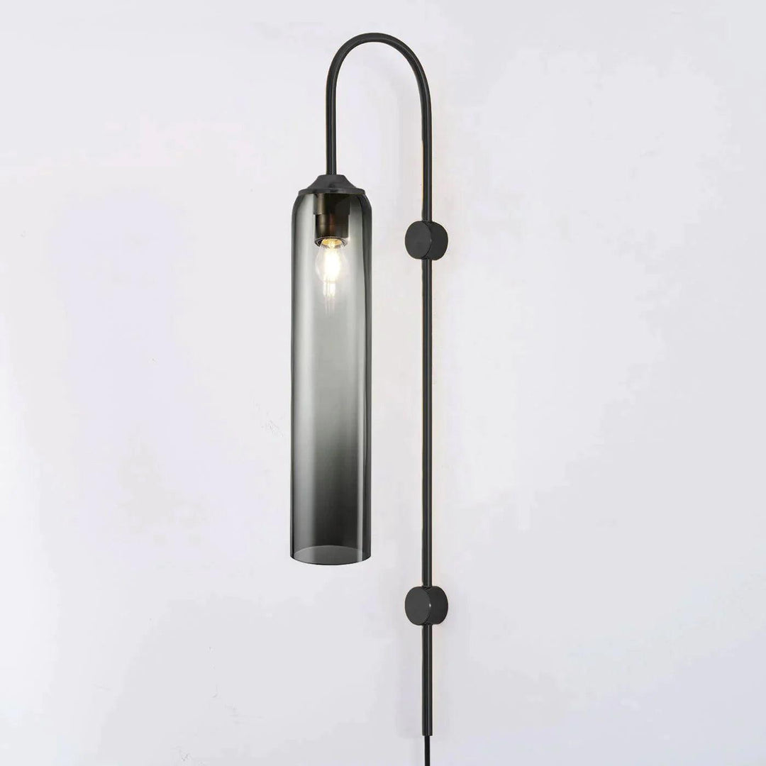 Nowoczesna Szklana Lampa Ścienna z wtyczką