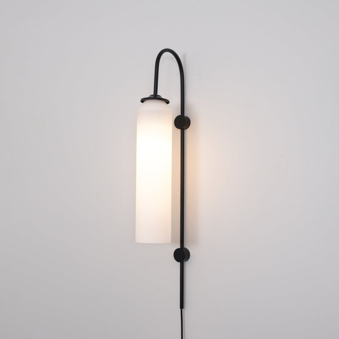 Nowoczesna Szklana Lampa Ścienna z wtyczką