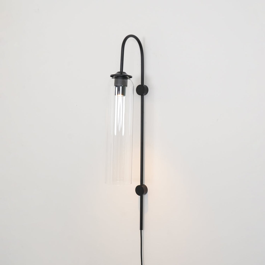 Nowoczesna Szklana Lampa Ścienna z wtyczką