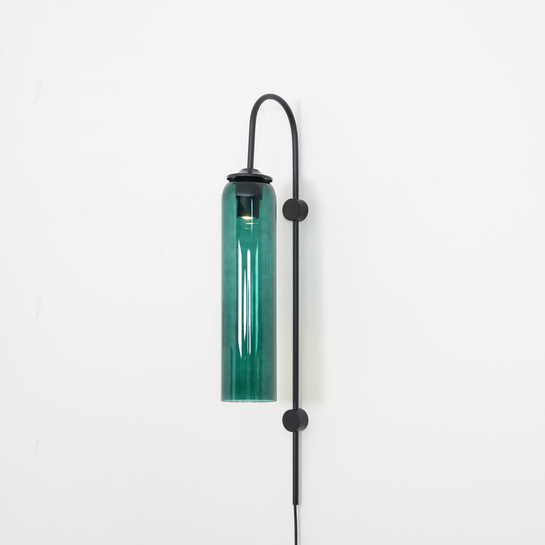 Nowoczesna Szklana Lampa Ścienna z wtyczką