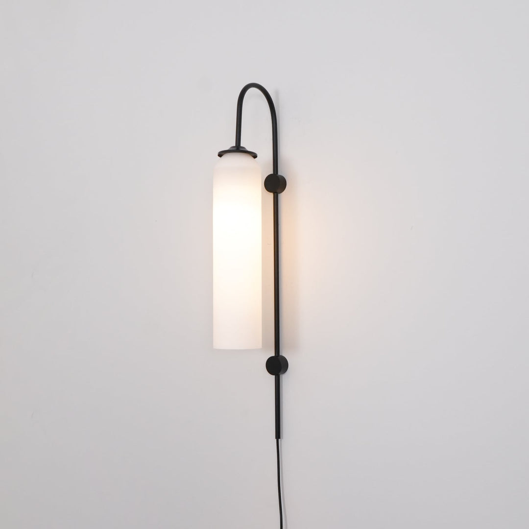 Nowoczesna Szklana Lampa Ścienna z wtyczką