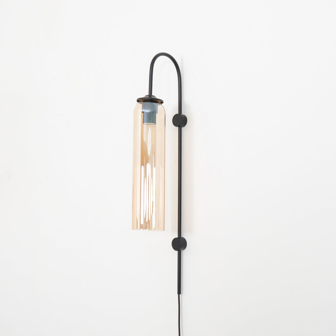 Nowoczesna Szklana Lampa Ścienna z wtyczką