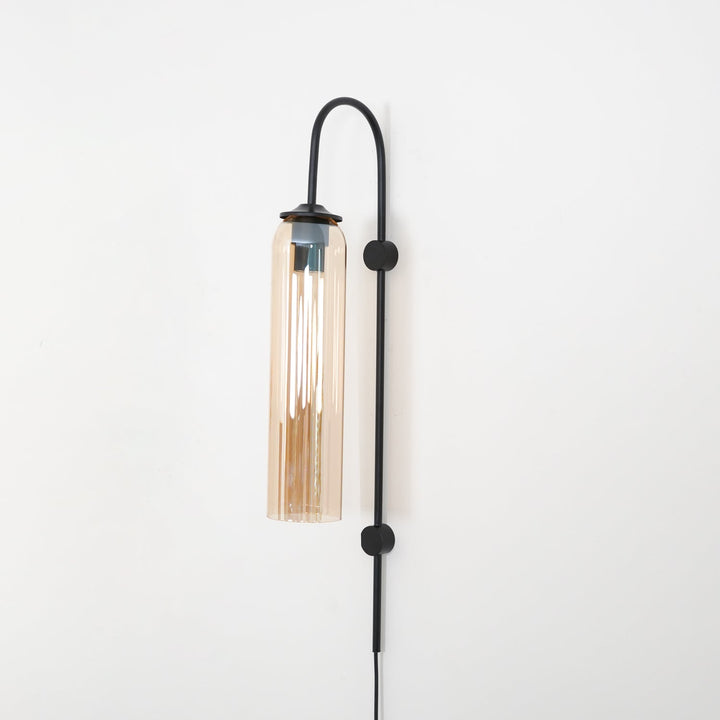 Nowoczesna Szklana Lampa Ścienna z wtyczką