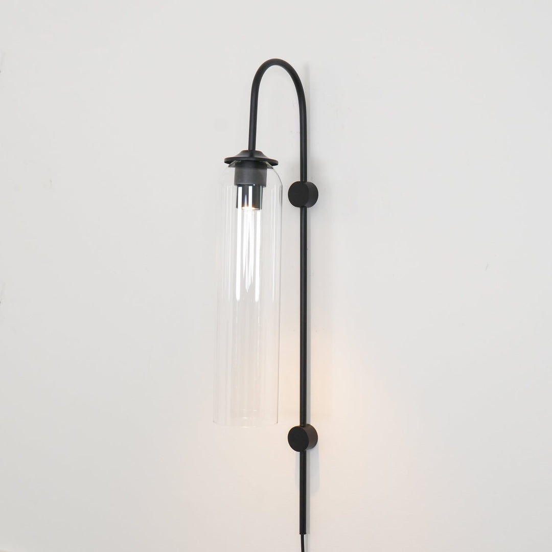 Nowoczesna Szklana Lampa Ścienna z wtyczką